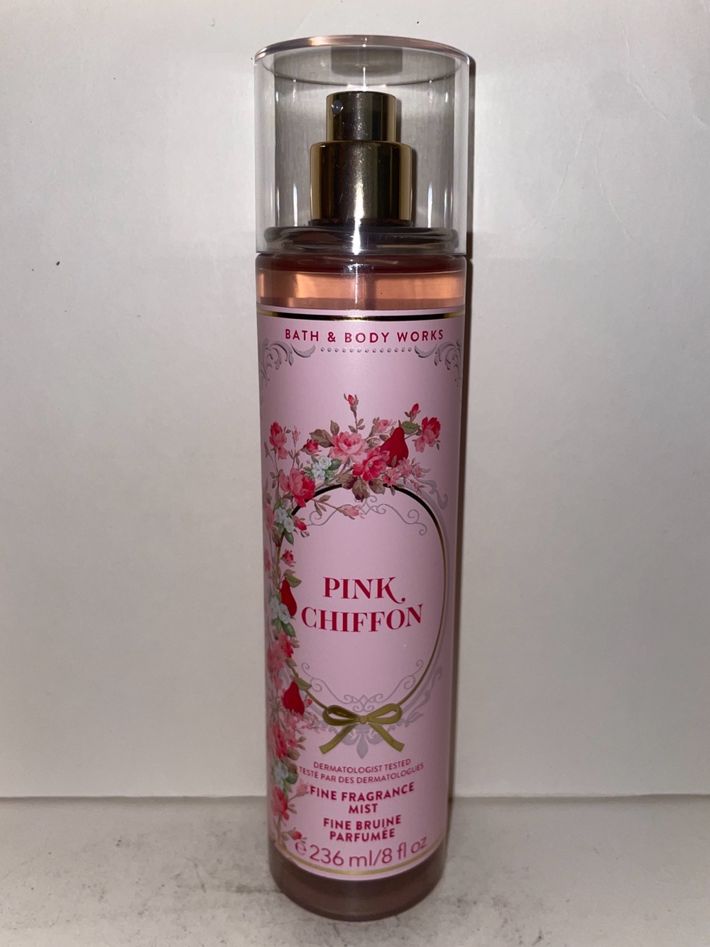 Bath & Body Works Pink Chiffon Fine Fragrance Mist 8oz Discontinued New